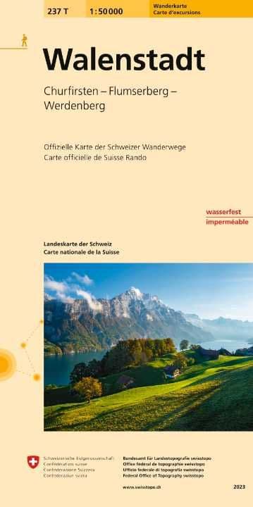 Swiss 237 T Walenstradt (Hiking Edition) 1:50,000