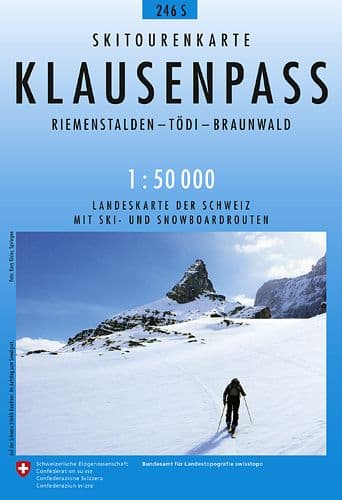 Swiss 246 S Klausenpass Lach (Ski Edition) 1:50,000