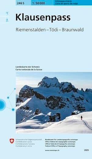 Swiss 246 S Klausenpass Lach (Ski Edition) 1:50,000