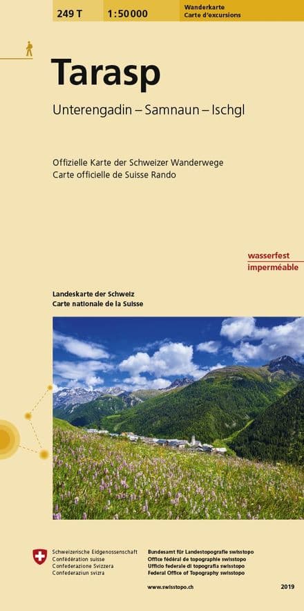 Swiss 249 T Tarasp (Hiking Edition) 1:50,000