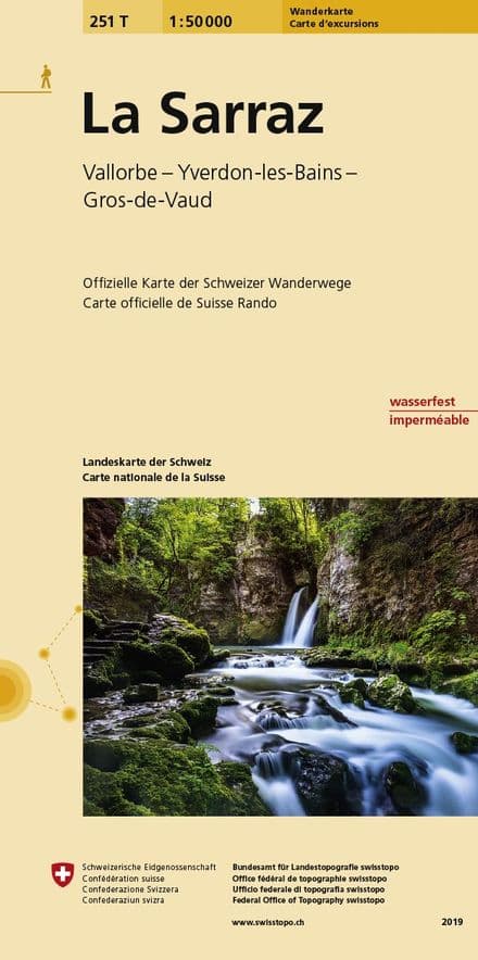 Swiss 251 T La Sarraz (Hiking Edition) 1:50,000