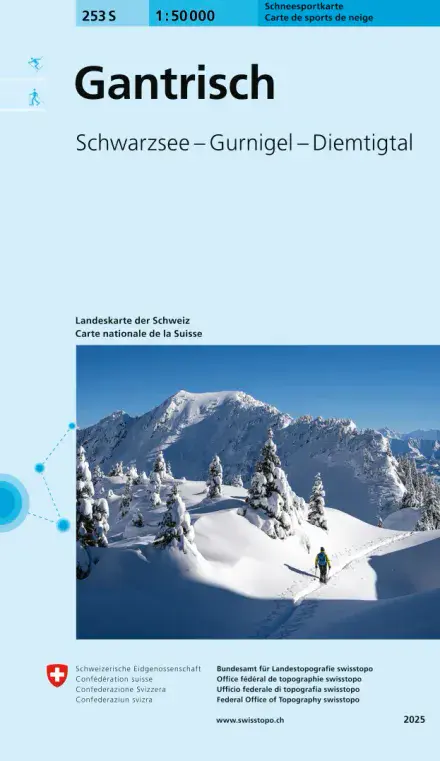 Swiss 253 S Gantrisch (Ski Edition) 1:50,000