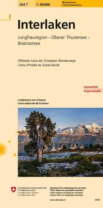 Swiss 254 T Interlaken (Hiking Edition) 1:50,000