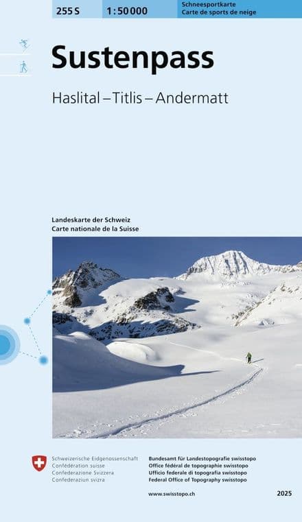 Swiss 255 S Sustenpass (Ski Edition) 1:50,000