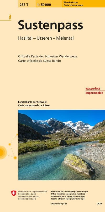 Swiss 255 T Sustenpass (Hiking Edition) 1:50,000