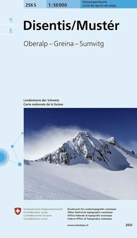 Swiss 256 S Disentis Muster (Ski Edition) 1:50,000