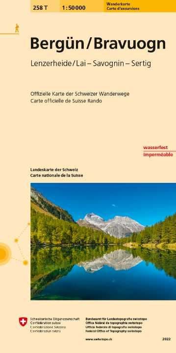 Swiss 258 T Bergun / Bravuogn (Hiking Edition) 1:50,000