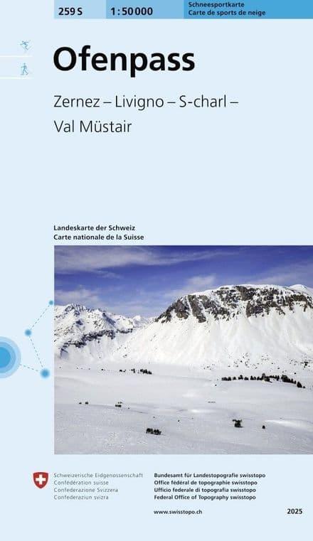 Swiss 259 S Ofenpass (Ski Edition) 1:50,000