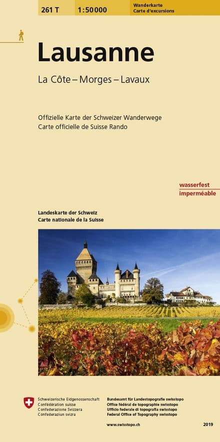 Swiss 261 T Lausanne  (Hiking Edition) 1:50,000