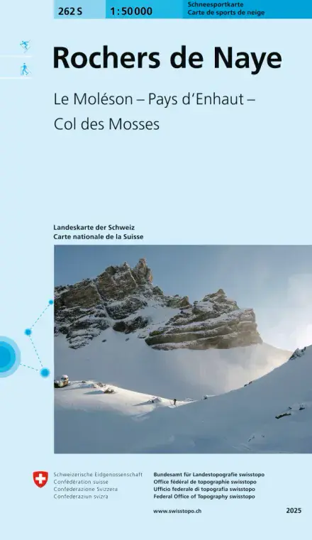 Swiss 262 S Rochers de Naye (Ski Edition) 1:50,000