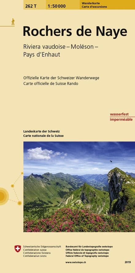 Swiss 262 T Rochers de Naye (Hiking Edition) 1:50,000