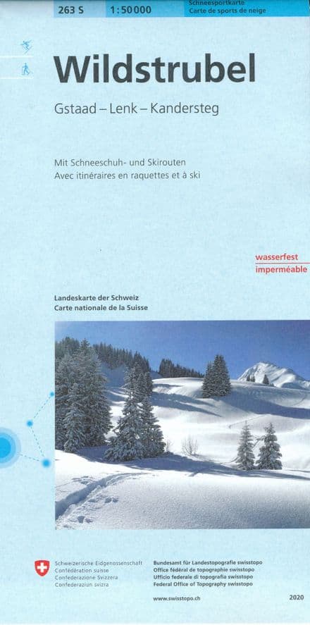 Swiss 263 S Wildstrubel (Ski Edition) 1:50,000