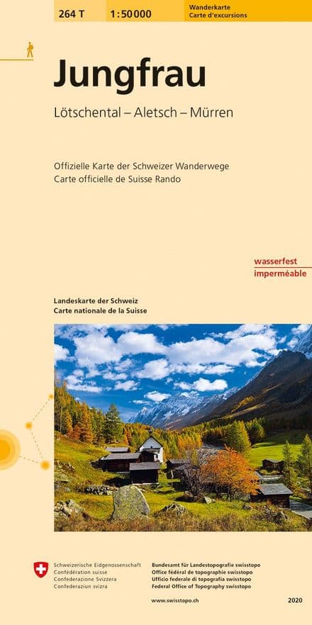 Swiss 264 T Jungfrau (Hiking Edition) 1:50,000