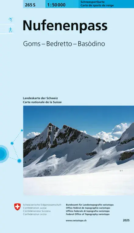 Swiss 265 S Nefenenpass (Ski Edition) 1:50,000