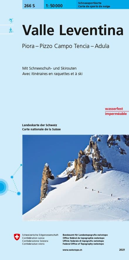 Swiss 266 S Valle Leventina (Ski Edition) 1:50,000