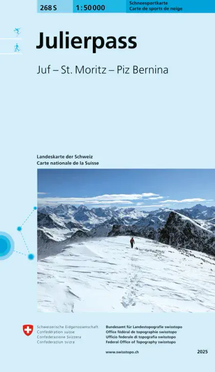 Swiss 268 S Julierpass (Ski Edition) 1:50,000