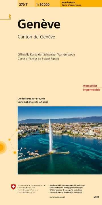 Swiss 270 T Geneve (Hiking Edition) 1:50,000