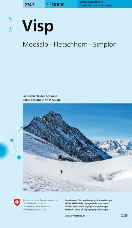 Swiss 274 S Visp (Ski Edition) 1:50,000