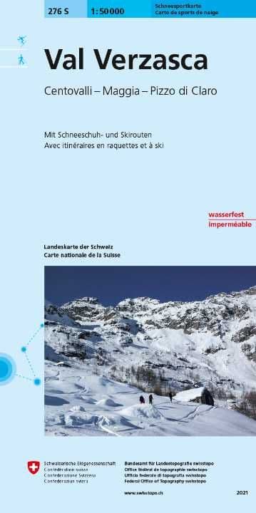 Swiss 276 S Val Vercasca (Ski Edition) 1:50,000