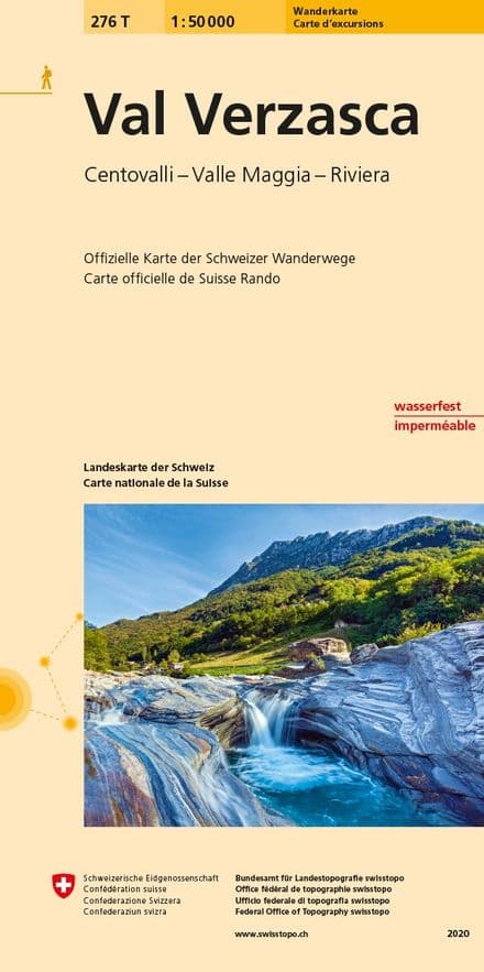 Swiss 276 T Val Verzasca (Hiking Edition) 1:50,000