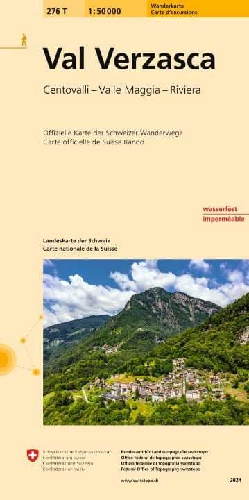 Swiss 276 T Val Verzasca (Hiking Edition) 1:50,000