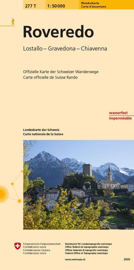 Swiss 277 T Roveredo (Hiking Edition) 1:50,000