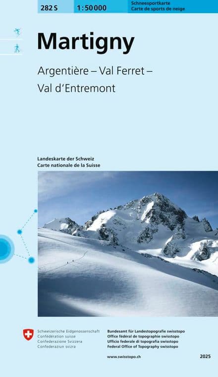 Swiss 282 S Martigny (Ski Edition) 1:50,000