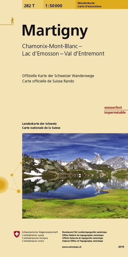 Swiss 282 T Martigny (Hiking Edition) 1:50,000