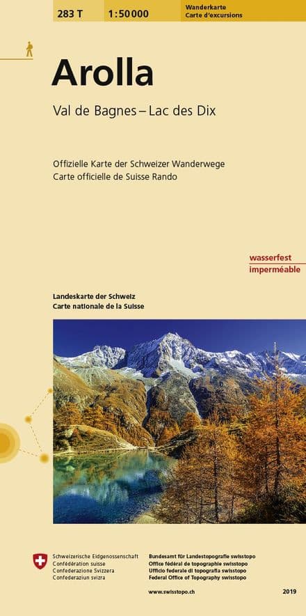 Swiss 283 T Arolla (Hiking Edition) 1:50,000