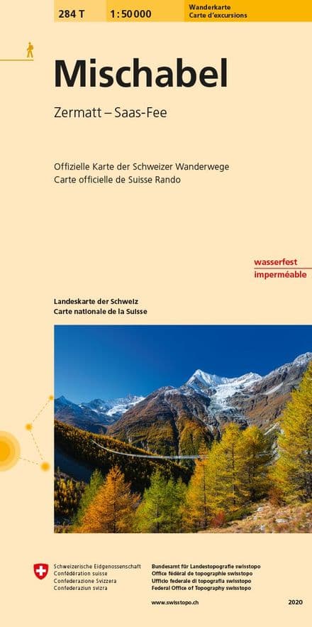 Swiss 284 T Mischabel (Hiking Edition) 1:50,000