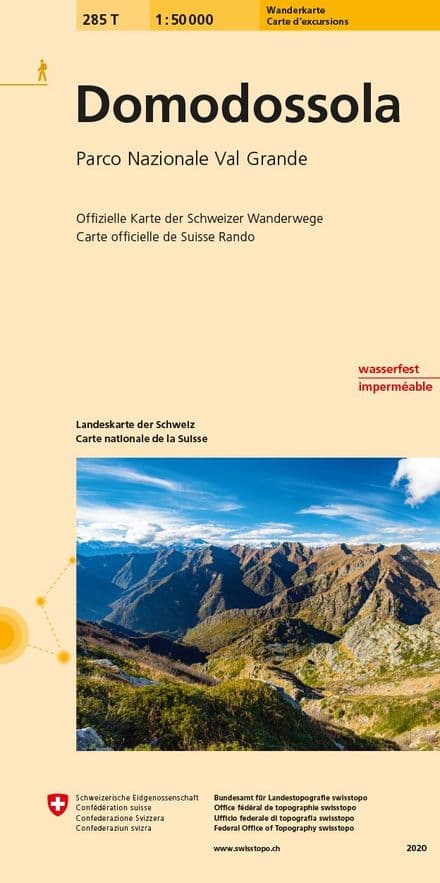 Swiss 285 T Domodossola (Hiking Edition) 1:50,000