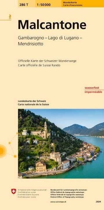 Swiss 286 T Malcantone (Hiking Edition) 1:50,000