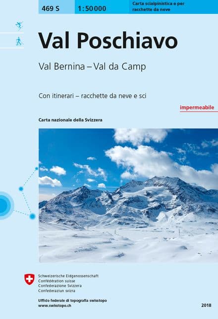 Swiss 469 S Val Poschiavo (Ski Edition) 1:50,000