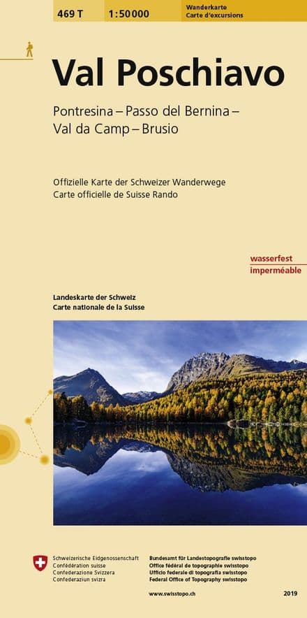 Swiss 469 T Val Poschiavo (Hiking Edition) 1:50,000