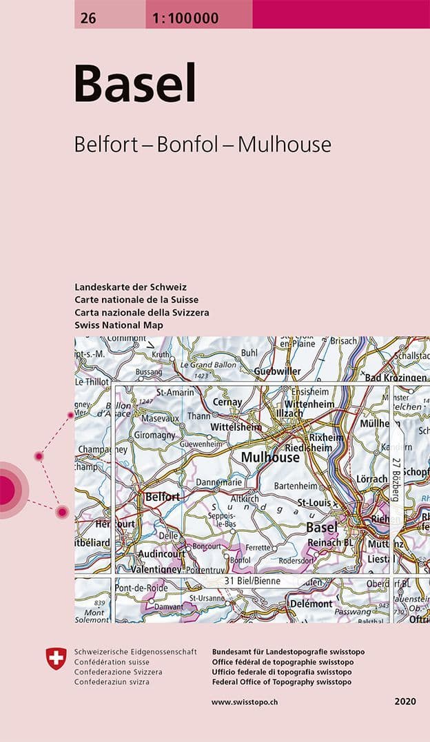 Swiss Survey 1:100,000 - 26 - Basel
