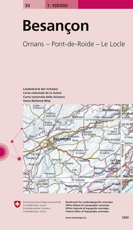 Swiss Survey 1:100,000 - 30 - Besancon