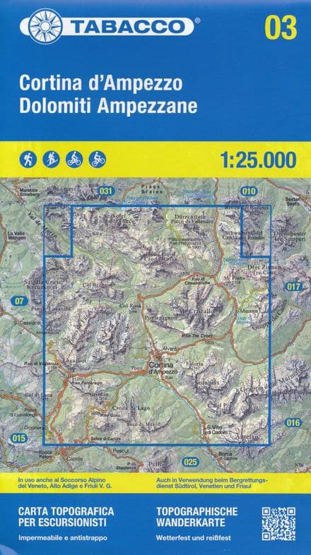 Tabacco 03 - Cortina d'Ampezzo e Dolomiti Ampezzane