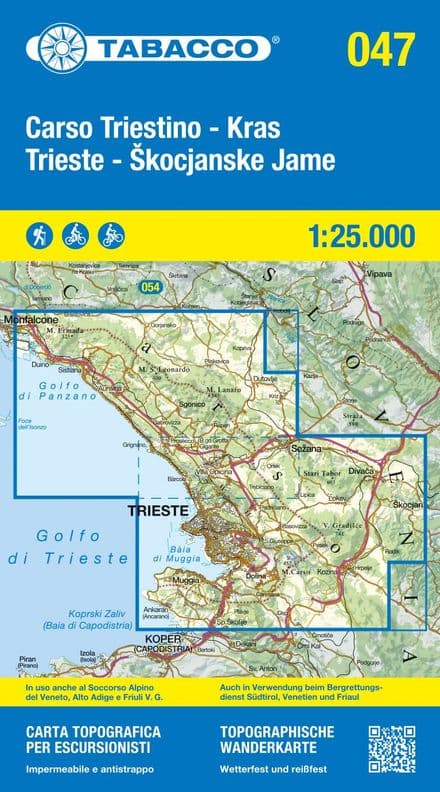 Tabacco 047 - Carso Triestino e Isontino