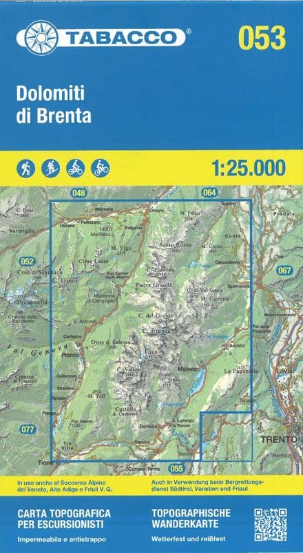 Tabacco 053 - Dolomiti di Brenta