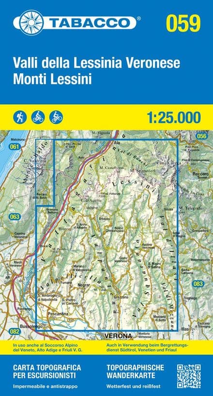 Tabacco 059 - Monti Lessini/Lessinia