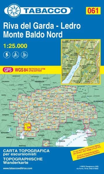 Tabacco 061 - Alto Garda / Ledro / Monte Baldo North