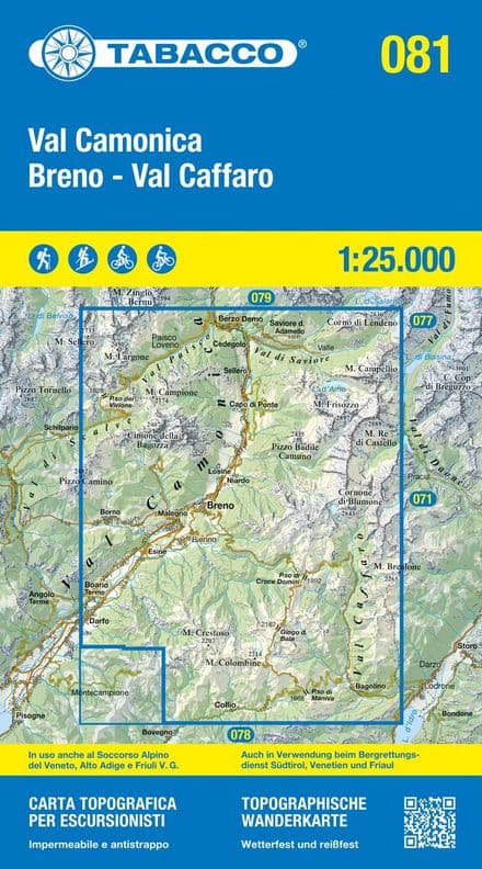 Tabacco 081 - Val Camonica / Breno / Val Caffaro