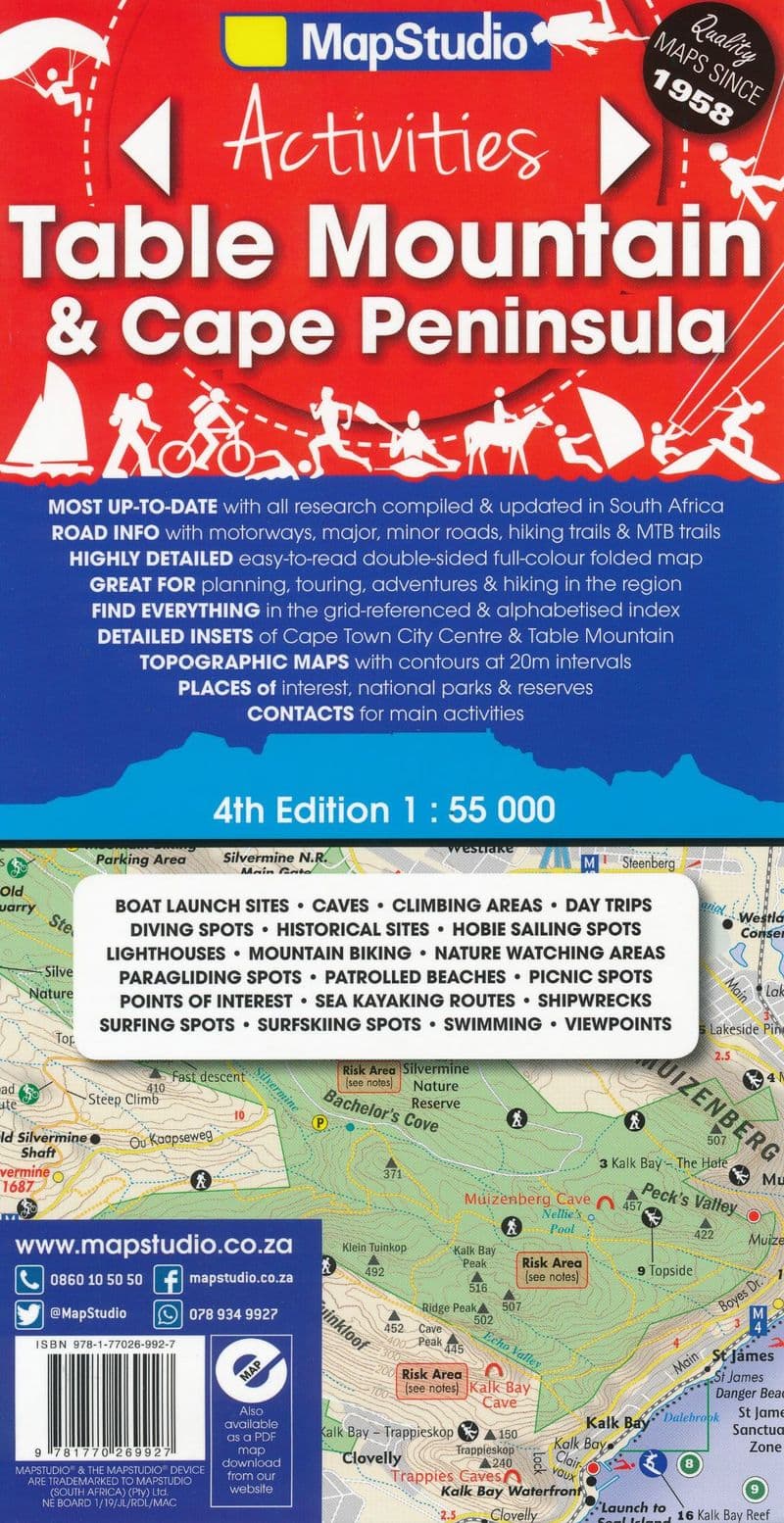 Table Mountain & Cape Peninsula - Map Studio (R75)