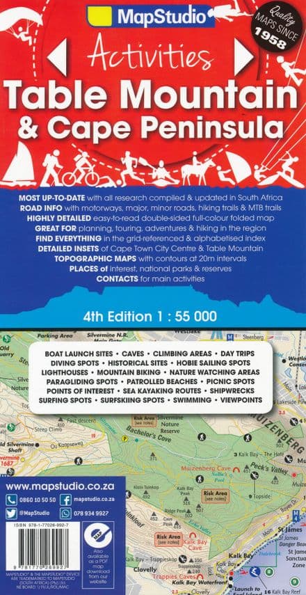 Table Mountain & Cape Peninsula - Map Studio (R75)