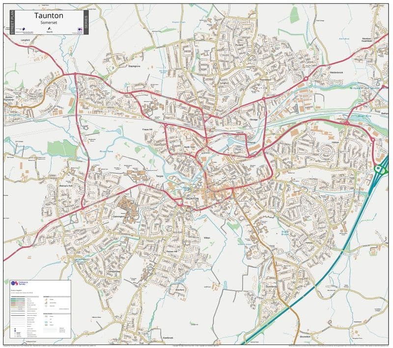 Taunton Street Map