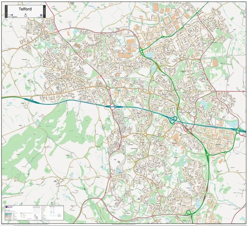 Telford Street Map