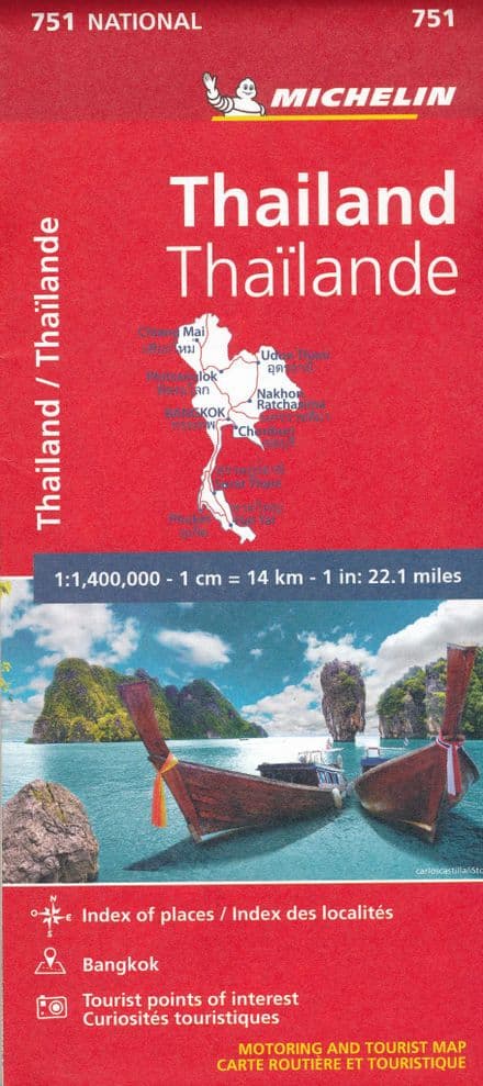 Thailand - Michelin National Map - 751