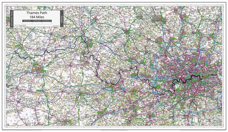Thames Path Map.pdf Thames Path - Wall Map