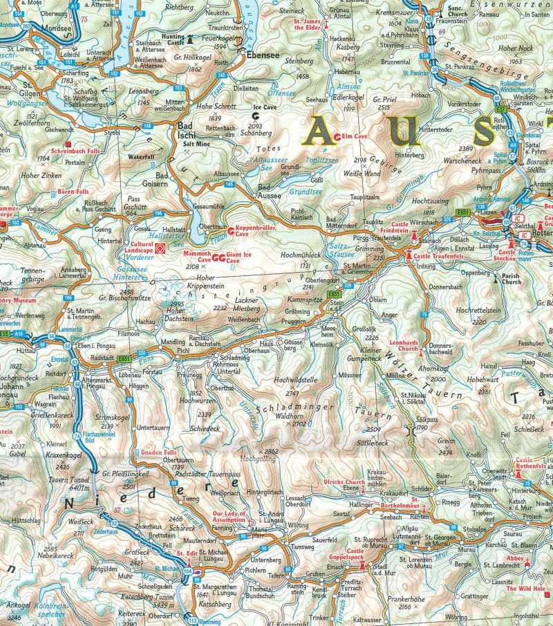 The Alps - National Geographic Adventure Map