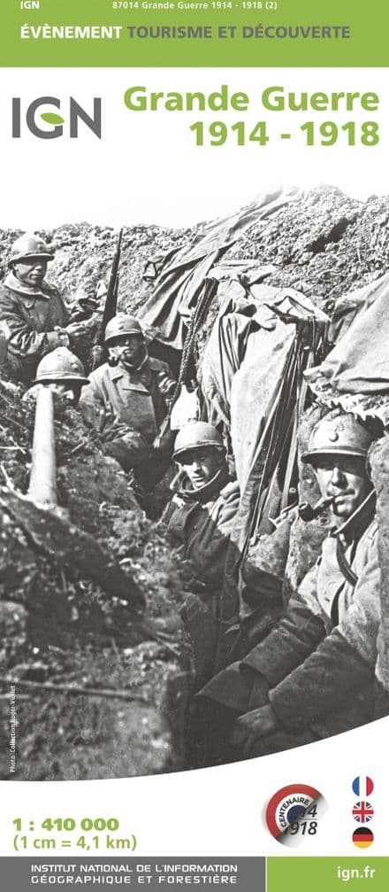 The Great War 1914-18 IGN Battlefield Map The Western Front